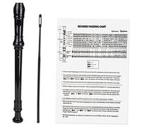 ifundom Flauto a 8 Fori in Resina Abs Con Asta Di Pulizia e Manuale, Strumento a Fiato Tradizionale Tedesco Per Principianti e Appassionati Di Musica