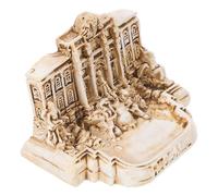 ifundom Fontana di Trevi Miniatura in Resina, Edificio Chiesa Decorativo da Tavolo per Ufficio, Casa e Souvenir di Viaggio Italiano