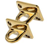 ifundom Ganci da Parete in Lega di Zinco 2 Pezzi per Corda di Controllo Accessi e Corda di Benvenuto, Design Pratico e Resistente Colore Oro