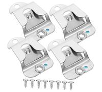 ifundom Ganci Per Microfono in Acciaio Inossidabile Supporto Per Radio Cb e Mobile Clip Di Supporto Per Microfono a Mano 4 Pezzi Design Robusto e Facile Installazione