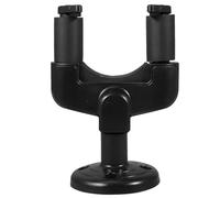 ifundom Gancio da Muro Supporto Staccabile per Chitarra e Basso in Plastica Nera con Base a 4 Fori per Fissaggio e Organizzazione Strumenti per Accessori Chitarra