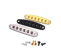 ifundom Gea01 Set per Chitarra Parti per Chitarra in Metallo Dorato E Argento Nero per Supporti per Boccole per Corde di Basso
