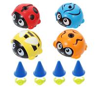 ifundom Giocattoli Giroscopici Per Bambini Da Esterno, Set Da 4 Pezzi Di Giocattoli Rotanti in Plastica Sicura, Stimolano Coordinazione Occhio-mano e Creatività Infantile