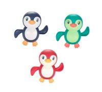 ifundom Giocattolo da Bagno a Forma di Pinguino a Carica Automatica, Set 3 Pezzi Colorati di Giocattoli Acquatici Galleggianti per Vasca, Stimola Coordinazione Mano-cervello