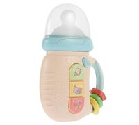 ifundom Giocattolo Musicale per Ragazzo Ragazza Luci Colorate e Design Biberon, Sonagli per Biberon Elettrico Bilingue per L’apprendimento, Giocattolo per Stimolare Vista e Udito