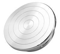 ifundom Giradischi in Lega di Alluminio Base Antiscivolo e Cuscinetti, Piattaforma Girevole per Decorazione Torte e Lavori Creativi di Ceramica, Diametro 20 CM