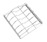 ifundom Graticola Inox Portatile per Barbecue Stand Pieghevole, Adatta per Carne e Pollo, Uso Esterno in Campeggio e Giardino