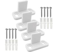 ifundom Guida a Pavimento per Porta Scorrevole 4 Set in Materiale Plastico Resistente Agli Urti, Compatibile Porte Singole e Bypass 1.77X0.94X0.79 Pollici, per Ambienti Interni