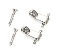 ifundom Guide per Corde per Chitarre Elettriche Rulli di Fermo in Metallo per Accordatura Set da 2 Pezzi Argento Longevità per Corde per E Studenti