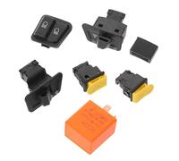 ifundom Kit Interruttore Luci Indicatori di Direzione per Motociclette Materiale in Plastica e Lega, Compatibilità Ampia e Sicurezza Migliorata per Veicoli a Due Ruote e Motorbike