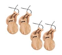ifundom Legno 4 Paia per Adulti Strumenti a Percussione per Dita per Feste e Lezioni Strumenti Musicali per Sviluppare Musicale