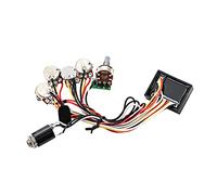 ifundom Linea Di Basso Cablaggio Di Controllo Del Tono Della Chitarra Circuito Dei Bassi Preamplificatore Cablaggio Precablato Per Chitarra Di Chitarra Durevole Plastica Black