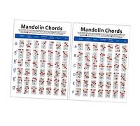 ifundom Mandolin Chord Chart Diagram Guida Pratica Per Principianti Carta Laminata Dimensione Resistente e Leggera Perfetta Per Apprendimento Delle Accordature Del
