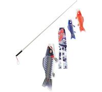 ifundom Manica a Vento Decorativa a Forma di Carpa Koinobori, Bandiera da Esterno Leggero, Set da Appendere per Giardino, Terrazza e FESTIVITÀ Giapponesi