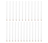 ifundom Matite per Marcatura di Precisione 25 Pezzi - Pastelli Bianchi per Tessuti Cancellabili Acqua Strumenti di Marcatura per Cucito e Quilting per Ricamo e Sartoria Professionale