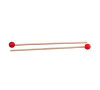 ifundom Mazzuola Per Campana Testa in Gomma Bacchetta Per Glockenspiel in Legno Bacchette Per Percussioni Accessori Per Strumenti Musicali Rosso