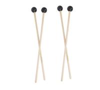ifundom Mazzuola per Marimba in Legno 4 Pezzi con Testa in Gomma, Battenti Pesanti con Lunghezza Aumentata per Strumenti Musicali e Percussioni Adulti