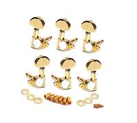 ifundom Meccaniche Rotonde per Chitarra Oro Meccaniche per Chitarra Elettrica e Acustica Confezione da Metallo Stile Grover Mezzaluna