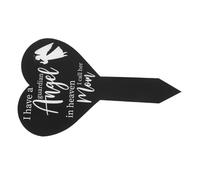 ifundom Memorial Heart Shaped Garden Stake Acrylic Durable Commemorative Stake For Pet Graves Lightweight And Easy To Install Suitable For Outdoor Lawns And Cemeteries