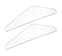 ifundom Mensole Fluttuanti da Muro in Acrilico Trasparente 2 Pezzi, Scaffali Portaoggetti Resistenti per Camera da Letto e Soggiorno, Design Semplice e Funzionale