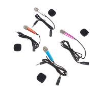ifundom Microfono Portatile Mini in Lega di Alluminio 4 Pezzi per Registrazione Video e Vocali, Handheld Confortevole per Ragazzo Ragazza, fare Video e Karaoke