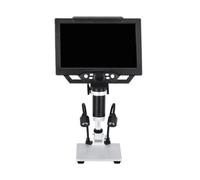 ifundom Microscopio Digitale Portatile 12mp, Lcd da 9 Pollici, 8 Ingrandimenti, Connessione USB al Computer, Nero, per Riparazione Elettronica, Stem e Ispezione Materiali