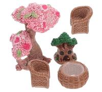ifundom Miniatura Cortile Micro Paesaggio Decorazione Mini Casa Giocattolo Fai da Te Miniatura Accessorio per Casa Decorazioni per Mini Case per Ragazza