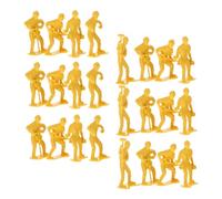 ifundom Modelli di Lavoratori di Ingegneria in Plastica 45 Pezzi, Figure Micro Paesaggio Realistico per Collezione, Kit Modelli Educativi e Decorazione