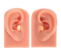 ifundom Modelli per Pratica Piercing 2 Pezzi di Orecchio in Silicone e Superficie Morbida Effetto Alta Simulazione per Formazione Professionale e Uso Didattico