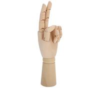 ifundom Modello di Mano in Legno Dita Mobili per Schizzi Artistici | Proporzioni Umane, Posa Variabile, per Studenti e Artisti Avanzati, Finitura Beige da Tavolo