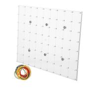 ifundom Montessori Magnetic Geometry Board For Portable Plastic Pegboard With Rubber Bands Adjustable Modular Math Manipulative For Classroom Teaching And Fine Motor Skills Development