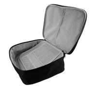 ifundom Organizer Documenti da Viaggio con Serratura Combinazione Borsa Portadocumenti Multi-livello Capiente per Uso Domestico e Ufficio Custodia Portatile per Documenti Importanti Nera