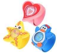 ifundom Orologio da Polso per Ragazzo Ragazza, Cartone, 3 Pezzi, Silicone | Profondità Resistente All’acqua 30 Metri, Strumento per Insegnare L’, Si Adatta al Polso dei Ragazzo Ragazza Stile Casuale