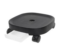 ifundom Pallet Ruota Universale con Freno rotelle per fioriere con Ruote per carichi Pesanti rulli per vasi cavalletto Rotante Carrello carrellato con Ruote pp Black