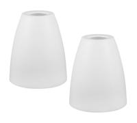 ifundom Paralume in Plastica Bianco 2 Pezzi, Copri Lume per Lampade da Interno, Facile da Installare e Smontare, Foro da 42mm