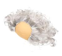 ifundom Parrucca Calva Bianco per Cosplay Vecchio Uomo, Accessorio per Costume da Festa Materiale Pet e Lattice, Riutilizzabile di Finitura Fine per Film e Teatro