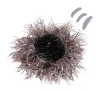 ifundom Parrucca Scienziato Pazzo Marrone Baffi Finti e Barba Adesiva, Costume da Vecchio e Adulti, Accessorio Cosplay per Halloween e Feste a Tema