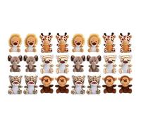 ifundom Pcs Peluche Pendente Del Giocattolo Portachiavi Per La Decorazione Giungla Animale Portachiavi Ciondolo Appeso Chiave Anello Del Pendente Ornamento Creativo Pendente Per Auto