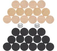 ifundom Pedine in Legno Per Backgammon E Scacchi 30 Pezzi Accessori Per Giochi Da Tavolo Leggeri E Compatti Per Sostituzione E Apprendimento Del Gioco