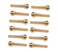 ifundom Perno di Fissaggio Corda Accessori Utili Struttura Stabile e Resistente Picchetti per Chitarra 12 Pezzi in Ottone Oro per Accordatura Chitarra Acustica