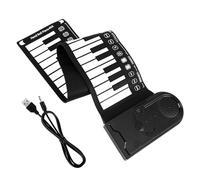 ifundom Pianoforte Elettronico a 49 Tasti Arrotolabile Modalità Modifica Ritmo e Altoparlante Integrato, Pensato Per Ragazzo Ragazza e Adulti Principianti