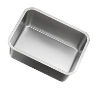 ifundom Piatto Argento in Acciaio Inox per Pesce e Verdure Rotondo