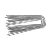 ifundom Picchetti da Giardino Leggeri Riutilizzabili in Metallo Zincato 25 Pezzi Colore Argento per Fissaggio Telo Pacciamatura e Tende da Campeggio Outdoor