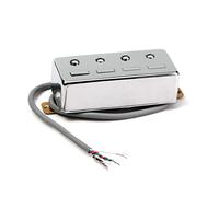 ifundom Pickup Humbucker Per Basso Elettrico Cavi Rame Suono Caldo e Potente Montaggio Facile Colore Argento Per Musicisti Di Jazz e Rock
