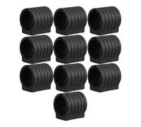 ifundom Piedini Antiscivolo in Plastica 10 Pezzi Neri 19Mm per Sedie e Sgabelli Tubolari Coprigambe a Forma di U Protezione Pavimento Interna Sala Pranzo