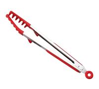 ifundom Pinze per Pasta e Zucchine in Acciaio Inossidabile con Punte Antiscivolo, Rosso, Facili da Pulire per Celebrazioni di Matrimonio