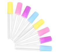 ifundom Porta Aghi da Ricamo in Plastica Trasparente Coperchio Ermetico Set da 8 Tubi per Conservazione Aghi da Cucito e Ferri da Maglia Contenitore Portatile per Accessori di Cucito e