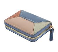 ifundom Porta Carte Donna Piccolo Portafoglio Cerniera Organizer Portatile Multi Slot per Carte D’Identità Contenitore Compatto per Monete per Uso Quotidiano e Tasca Pantaloni