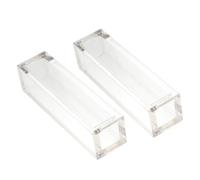 ifundom Porta Dadi in Acrilico Trasparente Magnetico da 2 Pezzi, Custodia per Dadi Rettangolare 16 Mm, Scatola Portaoggetti Compatta per Giochi da Tavolo e Viaggi