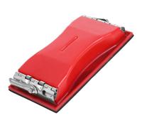 ifundom Porta Levigatrice in Plastica Rosso per Progetti Fai-da-te e Uso Professionale, Design Leggero e Levigatura Efficiente per Fissaggio Carta Abrasiva Manuale